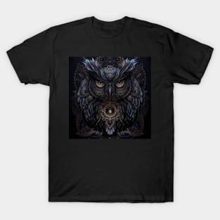 Owl in Bronze and Pewter T-Shirt